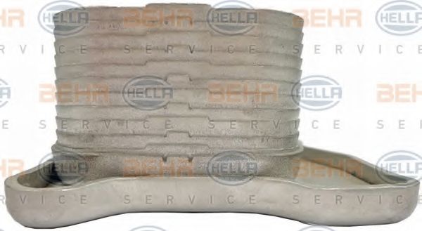 масляный радиатор, двигательное масло BEHR HELLA SERVICE 8MO376714811
