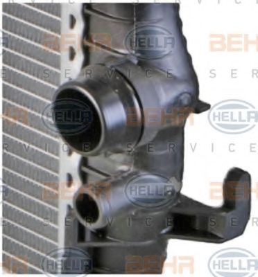 Радиатор, охлаждение двигателя BEHR HELLA SERVICE 8MK376718784