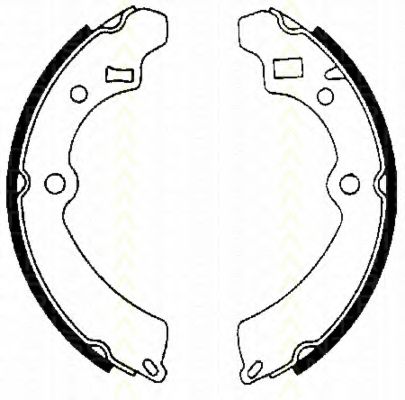 Комплект тормозных колодок ROULUNDS RUBBER 0484
