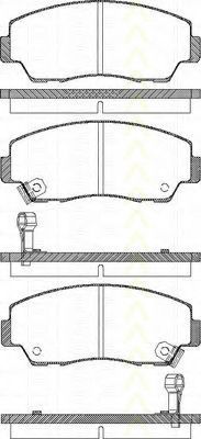 Комплект тормозных колодок, дисковый тормоз TRISCAN 8110 50872