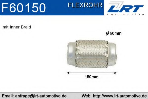 Гофрированная труба, выхлопная система LRT F60150