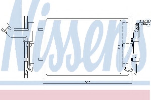 Конденсатор, кондиционер NISSENS 940148