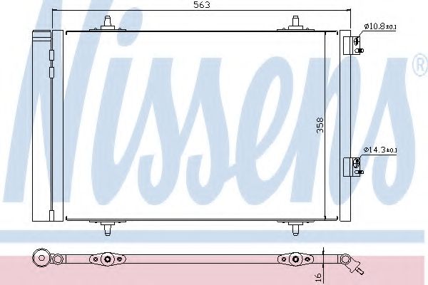 Конденсатор, кондиционер NISSENS 940189