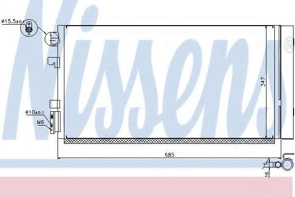 Конденсатор, кондиционер NISSENS 940259