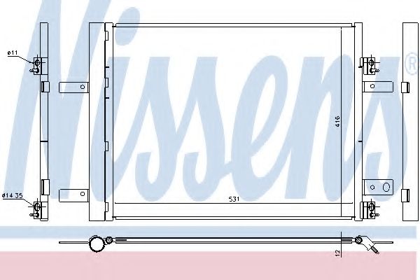 Конденсатор, кондиционер NISSENS 940480