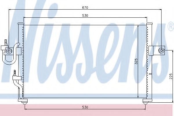 Конденсатор, кондиционер NISSENS 94395