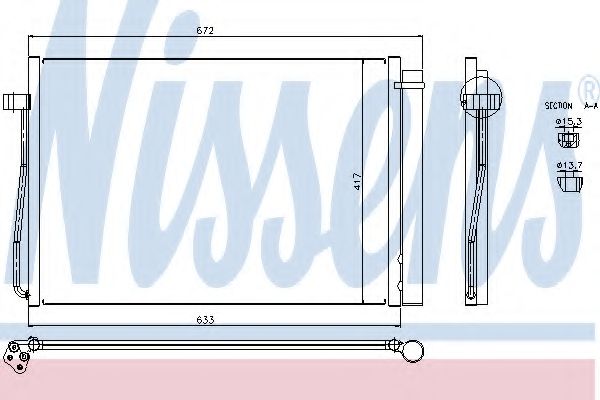 Конденсатор, кондиционер NISSENS 94679