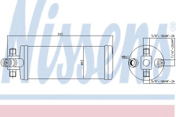 Осушитель, кондиционер NISSENS 95344