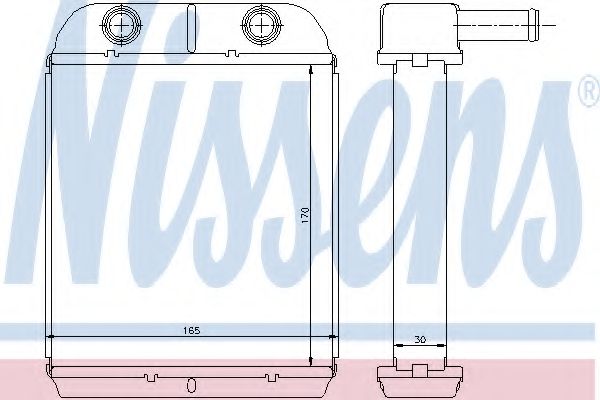 Теплообменник, отопление салона NISSENS 77504