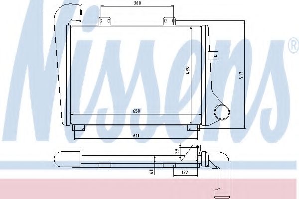 Интеркулер NISSENS 96956