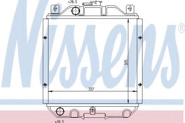 Радиатор, охлаждение двигателя ARD 311043
