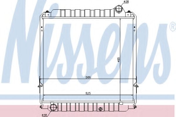 Радиатор, охлаждение двигателя GERI 29365