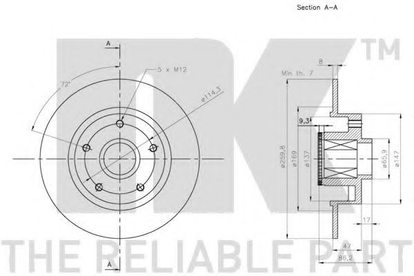 Тормозной диск TEXTAR 432006506R
