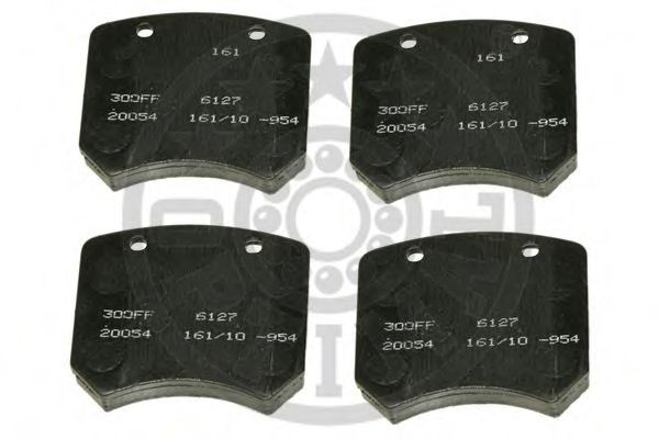 Комплект тормозных колодок, дисковый тормоз OPTIMAL 6127
