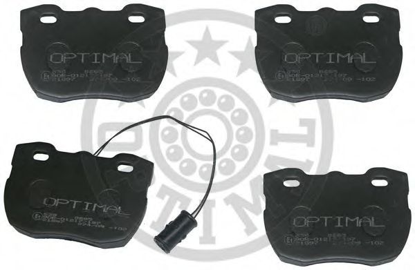 Комплект тормозных колодок, дисковый тормоз OPTIMAL 9695