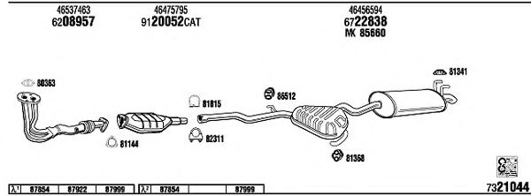 Система выпуска ОГ FONOS FI71018A