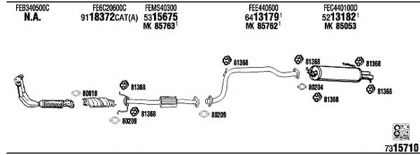 Система выпуска ОГ FONOS MA20135