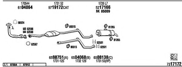 Система выпуска ОГ FONOS PE10630