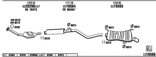 Система выпуска ОГ FONOS PE30617