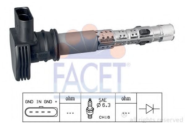 Катушка зажигания FACET 9.6326