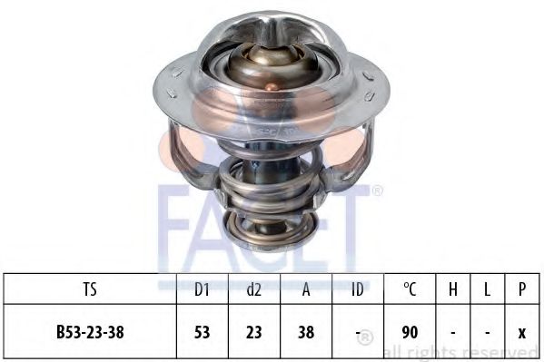 Термостат, охлаждающая жидкость FACET 7.8957S