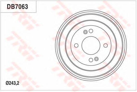 Тормозной барабан TRW DB7063