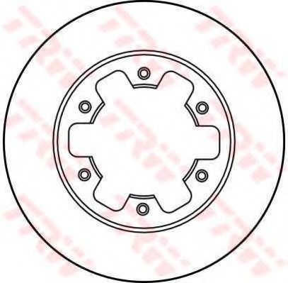 Тормозной диск TRW DF2738