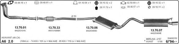 Система выпуска ОГ IMASAF 504000150