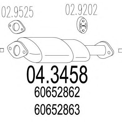 Катализатор MTS 04.3458