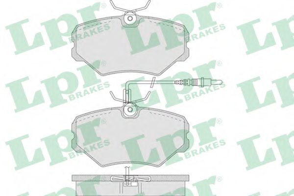 Комплект тормозных колодок, дисковый тормоз LPR 05P748