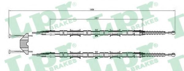 Трос, стояночная тормозная система LPR C0655B