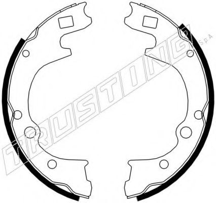 Комплект тормозных колодок TRUSTING 049.155