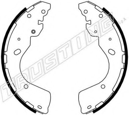 Комплект тормозных колодок TRUSTING 067.203