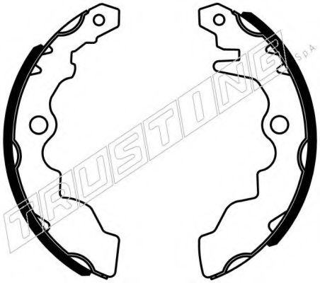 Комплект тормозных колодок TRUSTING 110342