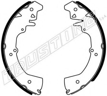 Комплект тормозных колодок TRUSTING 026.356