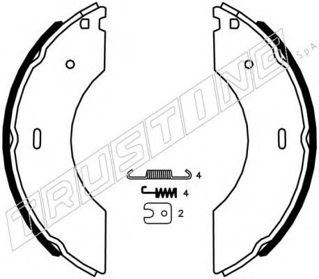 Комплект тормозных колодок TRUSTING 053.009