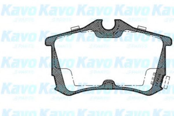 Комплект тормозных колодок, дисковый тормоз KAVO PARTS BP-2035