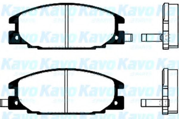 Комплект тормозных колодок, дисковый тормоз KAVO PARTS BP-3500