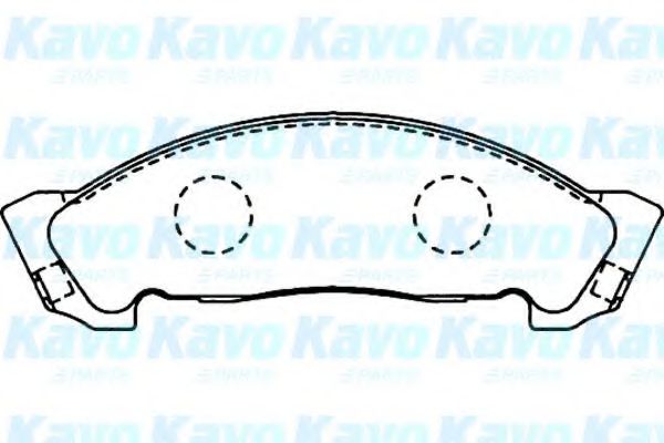 Комплект тормозных колодок, дисковый тормоз KAVO PARTS BP-3508