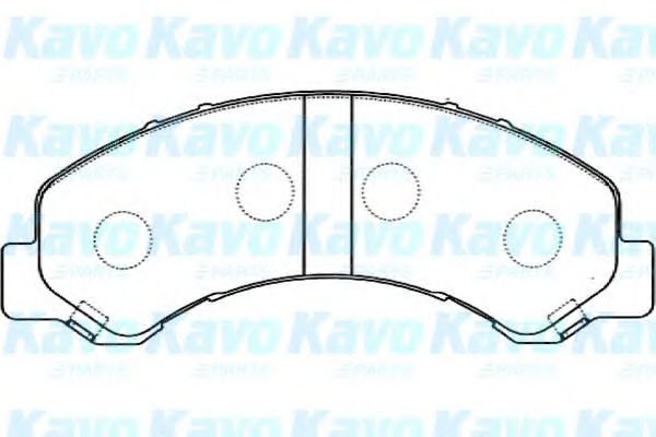 Комплект тормозных колодок, дисковый тормоз KAVO PARTS BP3512