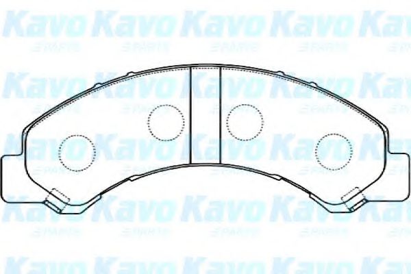 Комплект тормозных колодок, дисковый тормоз KAVO PARTS BP-3513