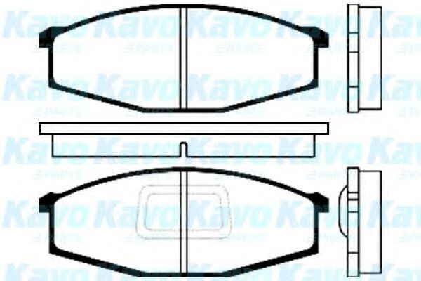 Комплект тормозных колодок, дисковый тормоз KAVO PARTS BP-6537