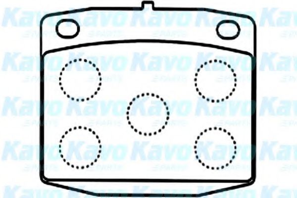 Комплект тормозных колодок, дисковый тормоз KAVO PARTS BP-6587