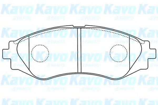 Комплект тормозных колодок, дисковый тормоз KAVO PARTS BP-1011