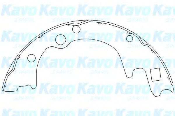 Комплект тормозных колодок KAVO PARTS KBS-4401