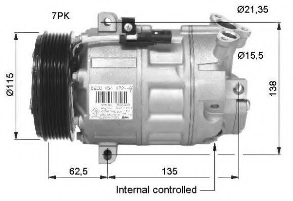 Компрессор, кондиционер NRF 32425G