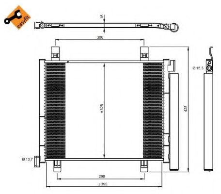 Конденсатор, кондиционер NRF 350045