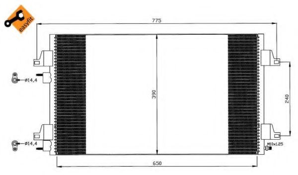 Конденсатор, кондиционер NRF 35447