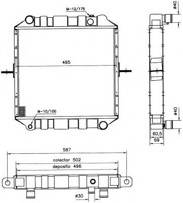 Радиатор, охлаждение двигателя 4SEASONS 120077