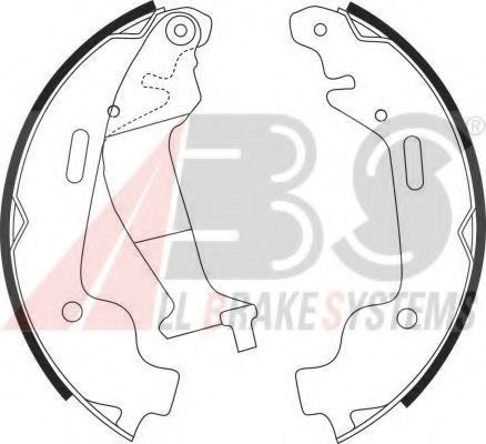 Комплект тормозных колодок A.B.S. 9152